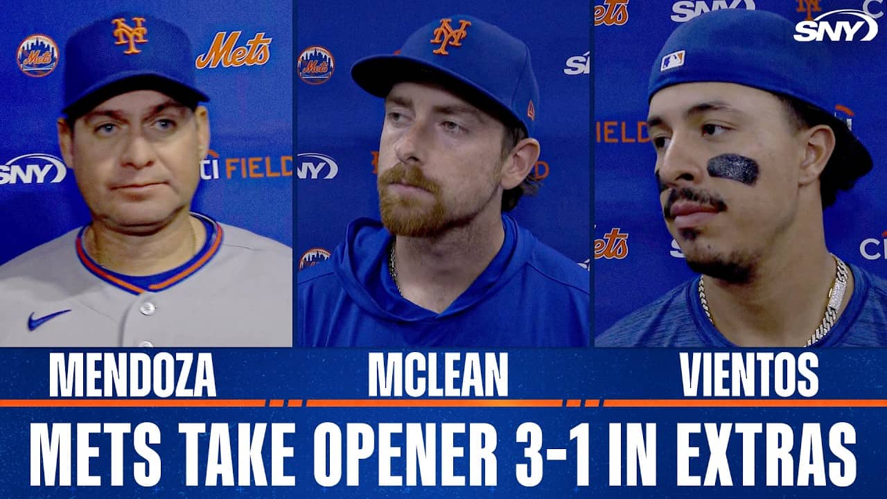 Carlos Mendoza, Nolan McLean and Mark Vientos on Mets' 3-1 win over Diamondbacks