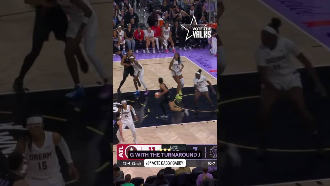 Gabby Williams With The Turnaround 🔥⚔️ #wnba #goldenstatevalkyries #shorts #gabbywilliams