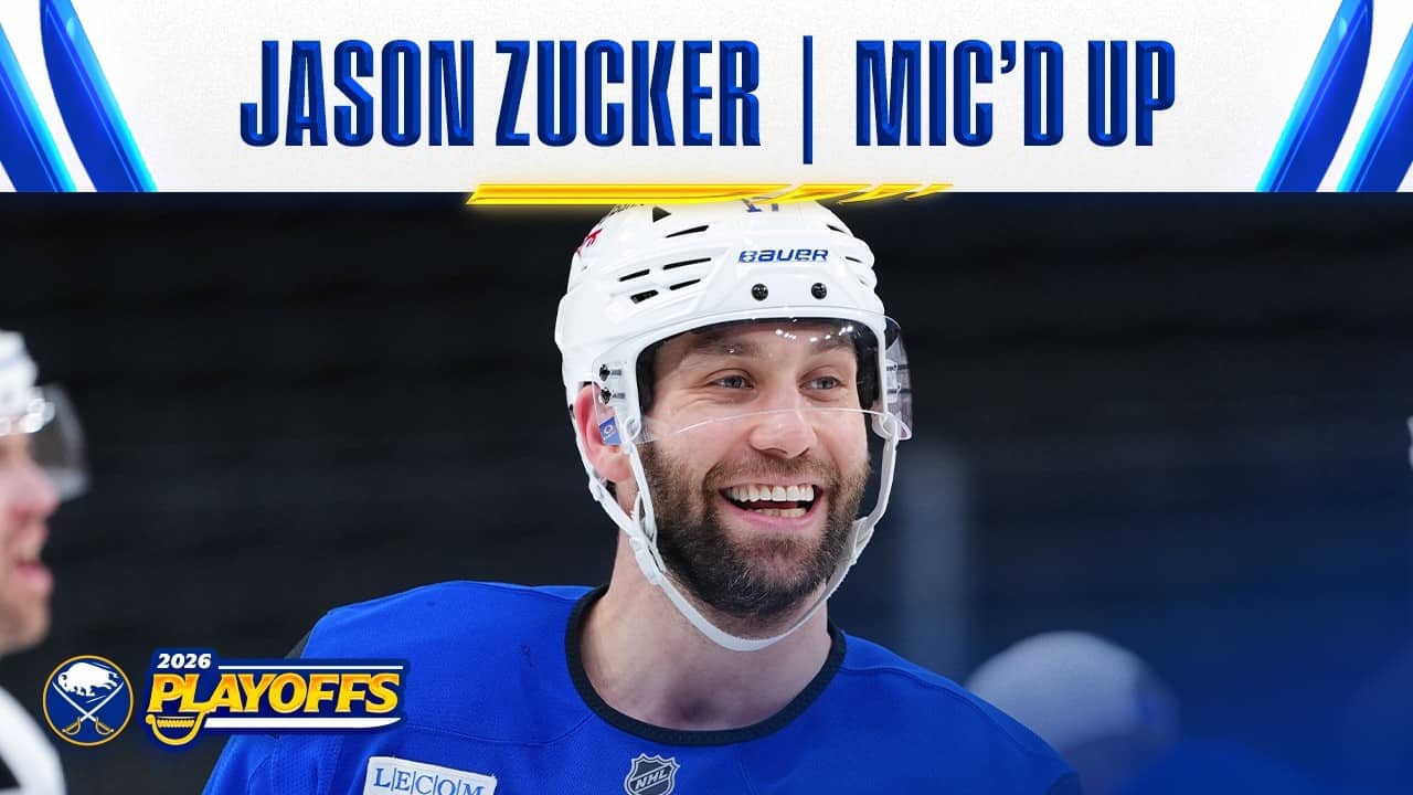 "I'M MIC'D UP!" | Jason Zucker Mic'd Up At Buffalo Sabres Practice | NHL Playoffs