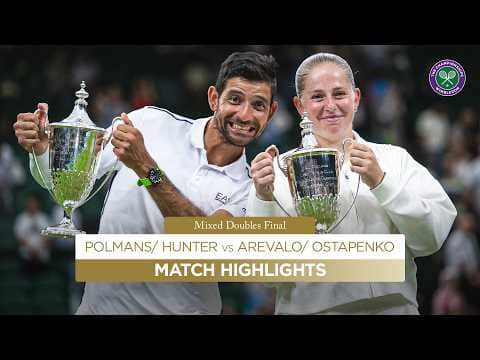 First Champions CROWNED 👑 | Polmans/ Hunter vs Arevalo/ Ostapenko | Highlights | Wimbledon 2026