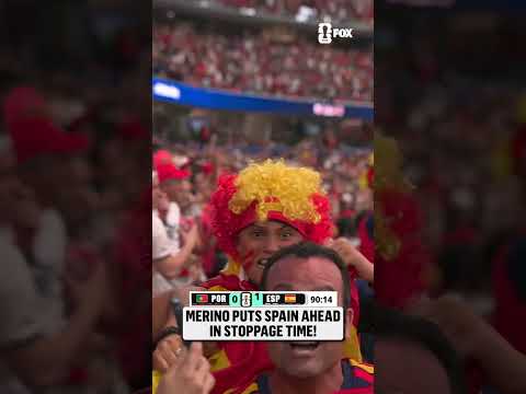 SPAIN TAKES THE LEAD ON THE STROKE OF STOPPAGE TIME