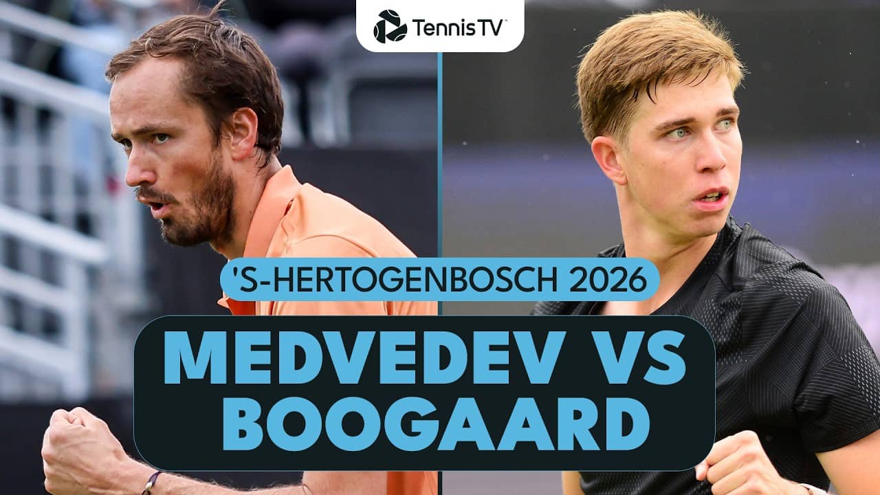 17-Year-Old WONDERKID Thijs Boogaard vs Daniil Medvedev | ’S-Hertogenbosch 2026 Match Highlights