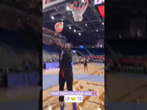 Laeticia Amihere Back Where It All Started 🇨🇦🔥😤 #wnba #goldenstatevalkyries #shorts