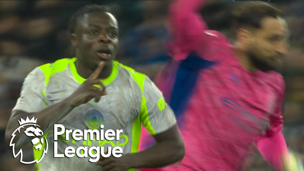 Jeremy Doku's pearler brings Manchester City level at 3-3 with Everton | Premier League | NBC Sports