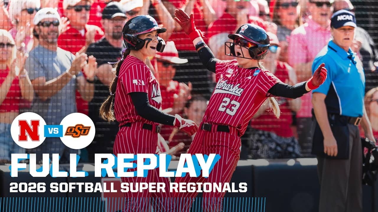 Nebraska vs. Oklahoma State: 2026 NCAA softball super regionals Game 2  | FULL REPLAY