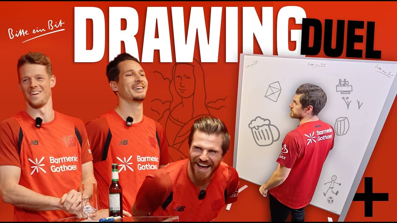 Bayer 04 going full Picasso mode! 🎨 | Bitburger Drawing Challenge
