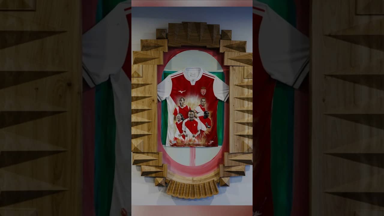Cinq champions du monde. Une œuvre. 🎨⚽ - AS MONACO
