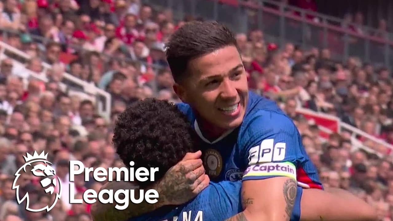 Enzo Fernandez's free kick rolls in to tie Chelsea 1-1 at Liverpool | Premier League | NBC Sports