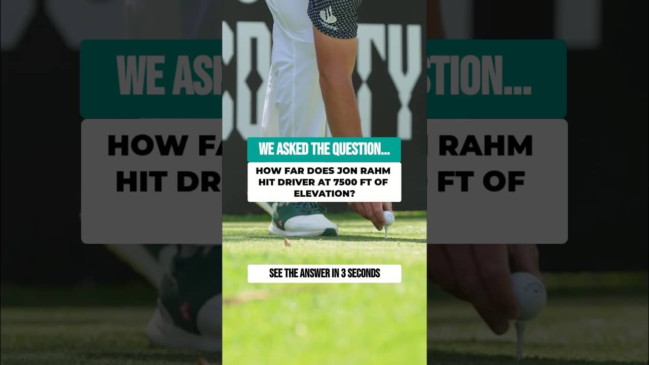 💪 Jon Rahm smashing driver at elevation all week! #shorts