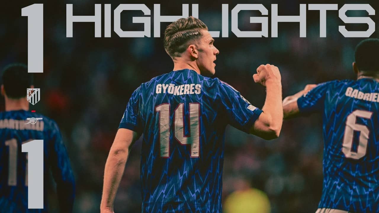 EMPHATIC GYOKERES PENALTY SECURES A BATTLING DRAW | HIGHLIGHTS | Atletico de Madrid v Arsenal | UCL