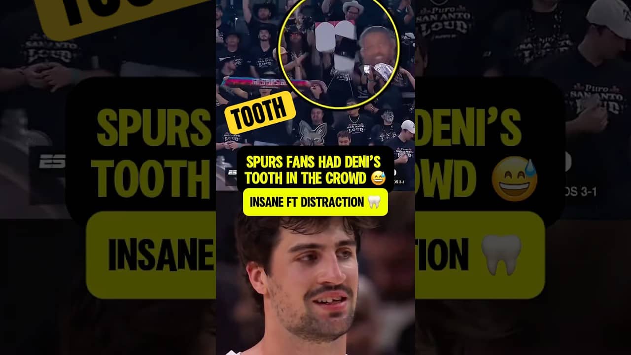Spurs fans used chipped tooth to distract Deni Avdija 😭😅