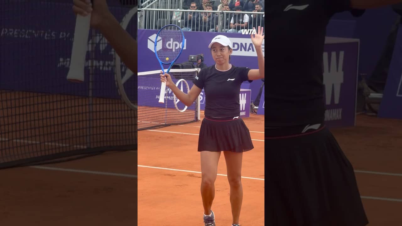 Into the quarterfinals! Zhang Shuai defeats Parry to progress in Strasbourg 👏 #IS26