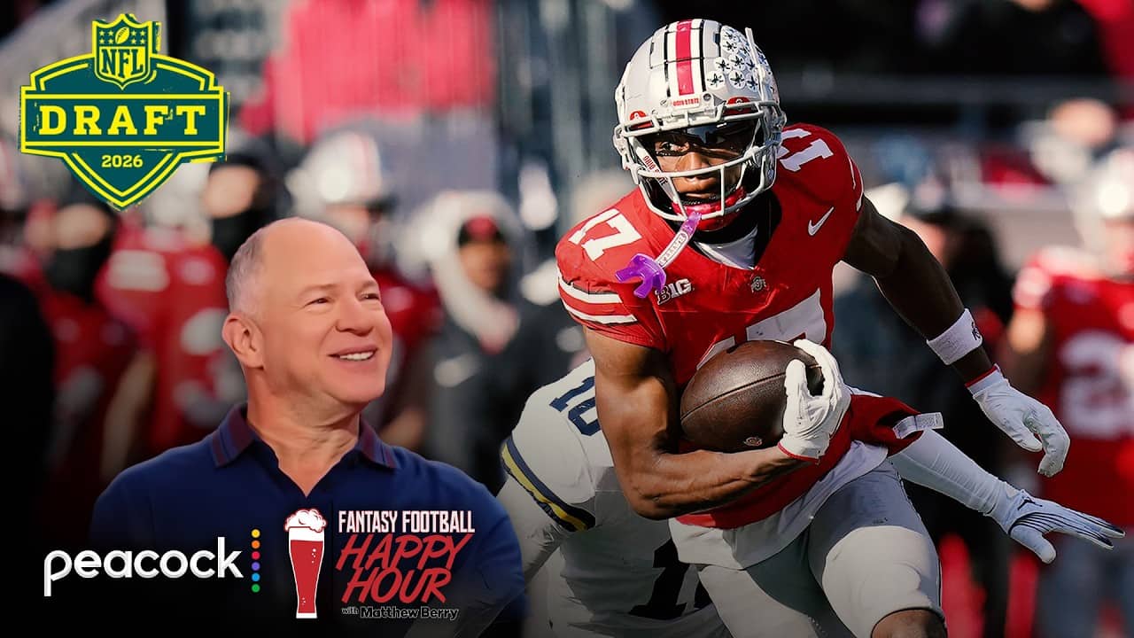 Carnell Tate is the wide receiver Titans' Cam Ward needs | Fantasy Football Happy Hour | NFL on NBC