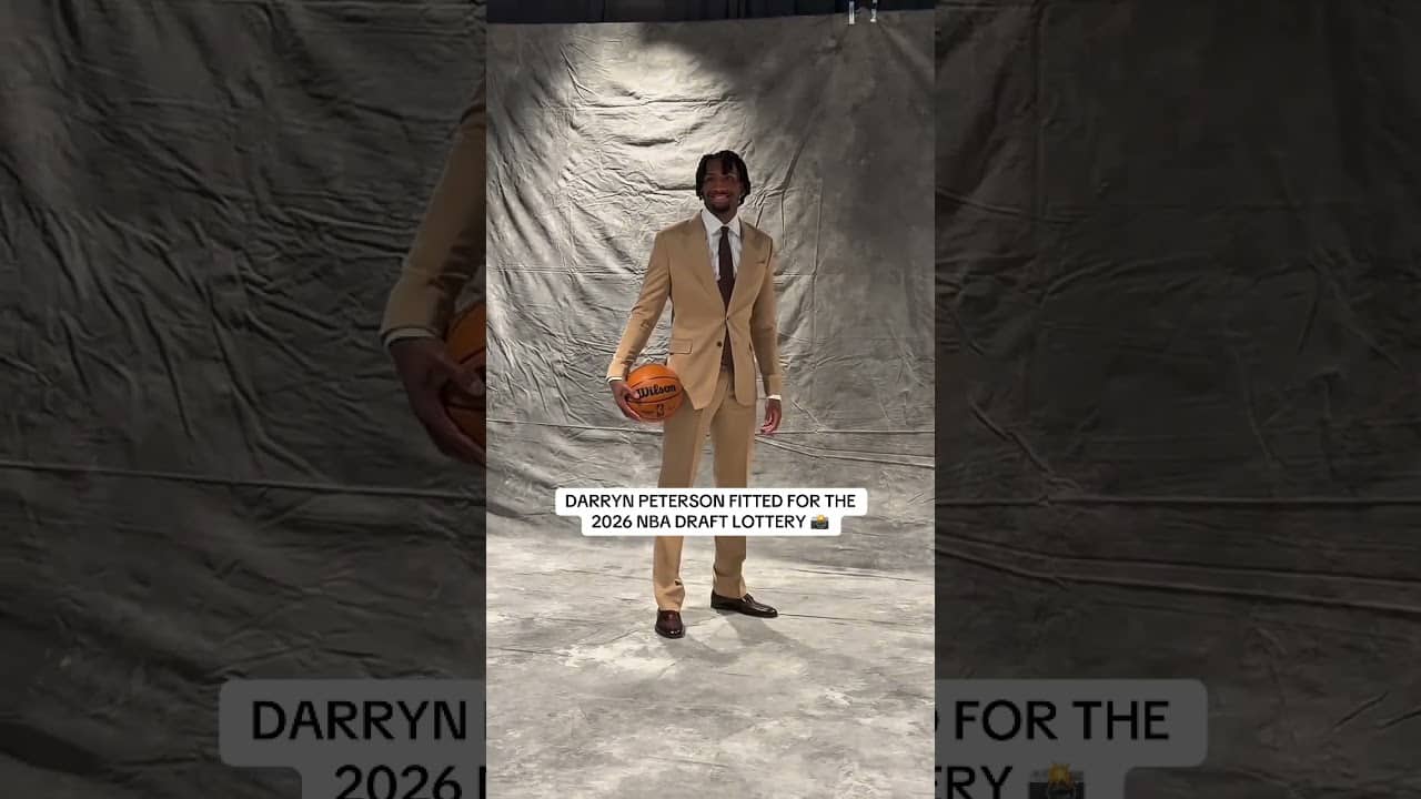 Darryn Peterson is ready for the 2026 NBA Draft Lottery 📸
