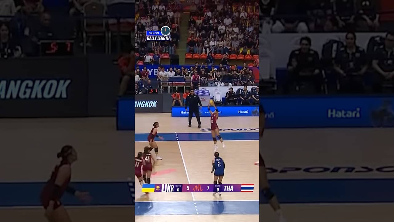 Why Thailand 🇹🇭 NEVER GIVES UP! #volleyballworld #thailand #vnl26