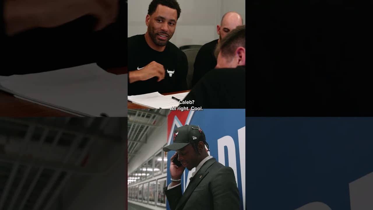 The moment Caleb Wilson got the call on Draft Night 📞 #chicagobulls #nba #draft