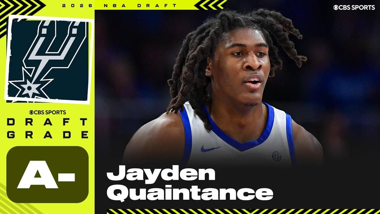 Jayden Quaintance selected No. 20 overall by Spurs | 2026 NBA Draft Grades & Instant Reaction