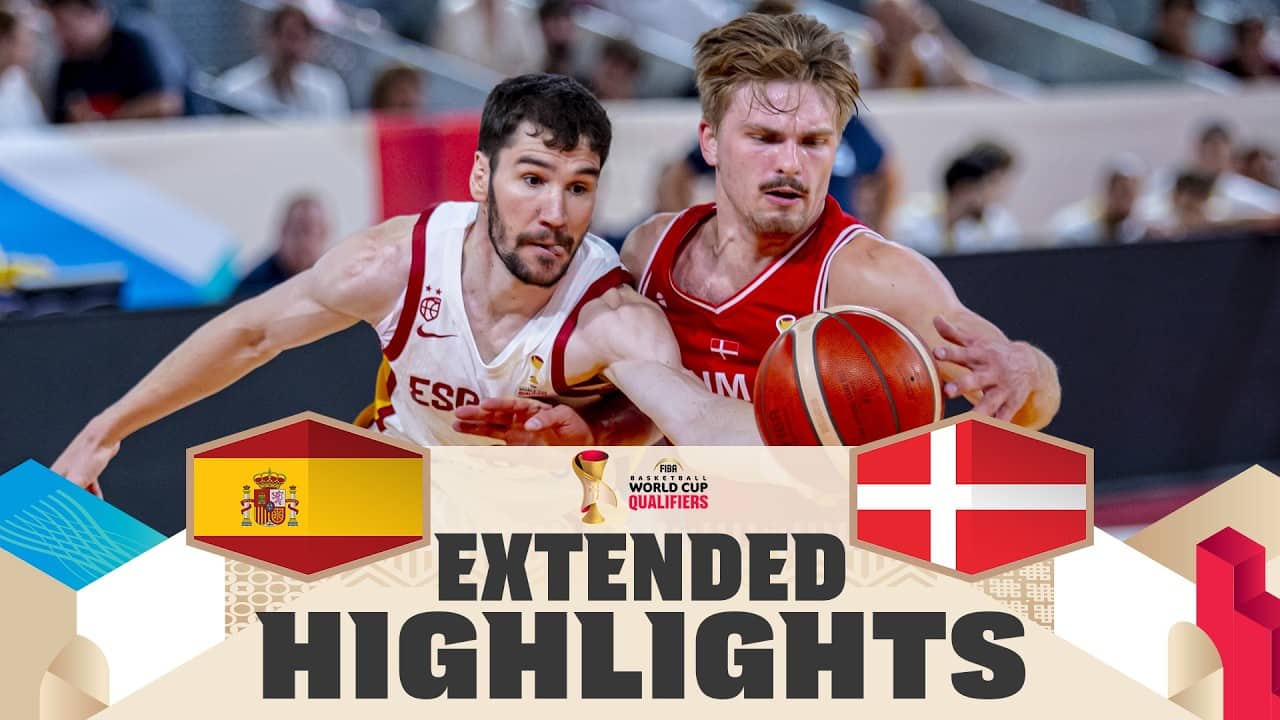 Spain πͺπΈ v Denmark π©π° | Extended Highlights | FIBA Basketball World Cup 2027 European Qualifiers