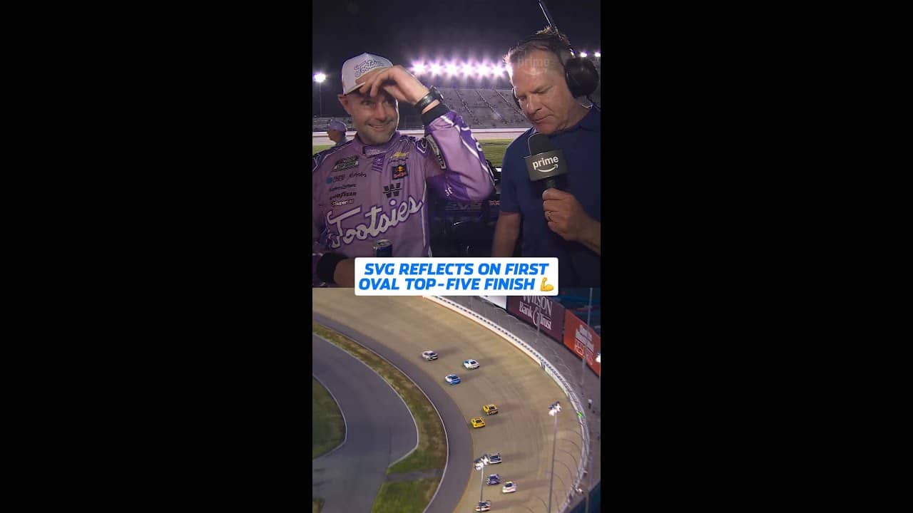 SVG gets his first top five on an oval in his 64th NASCAR Cup Series start 🤯