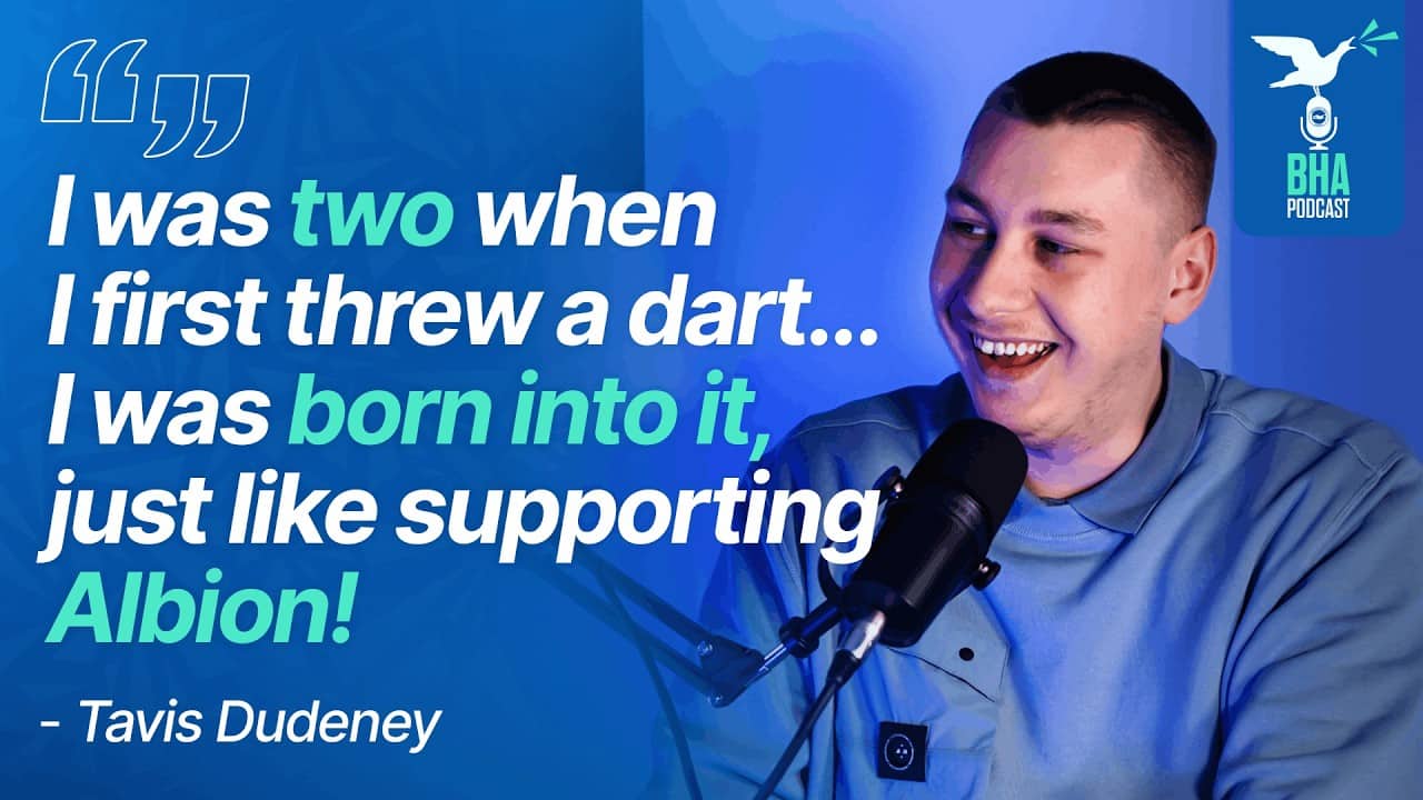 Darts star Tavis Dudeney on Albion, Luke Littler and playing at Ally Pally | BHA Podcast