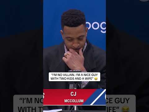 CJ McCollum when asked about how he’s embracing the villain role at MSG a😂