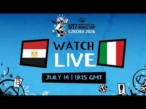 LIVE - Egypt v Italy | FIBA U17 Women's Basketball World Cup 2026  | Group Phase