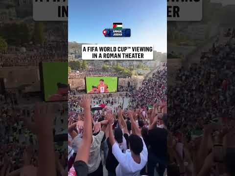 This is how Jordan fans watched their first ever FIFA World Cup match 🇯🇴