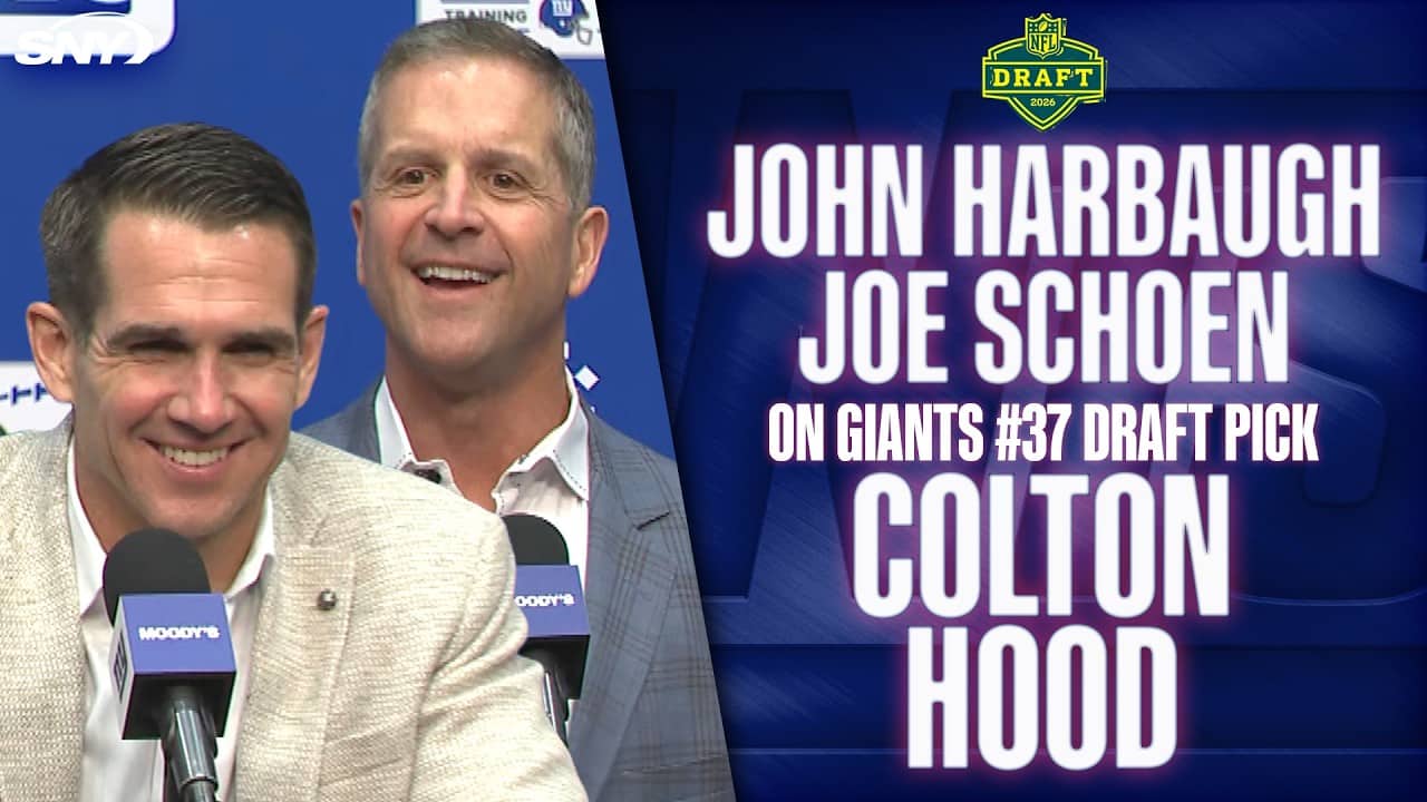 John Harbaugh and Joe Schoen break down Giants 2nd round draft pick Colton Hood