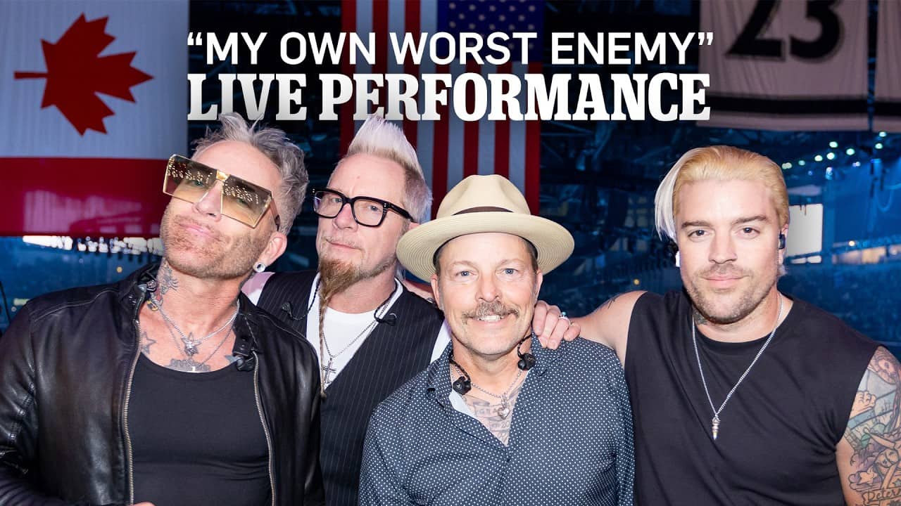This Early 2000s Band Performed HIT SONG at NHL Playoff Game 👀 | My Own Worst Enemy Live Performance