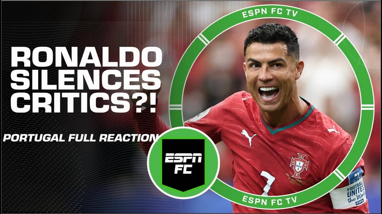 Portugal vs. Uzbekistan Reaction 👀 Cristiano Ronaldo scores two goals | ESPN FC