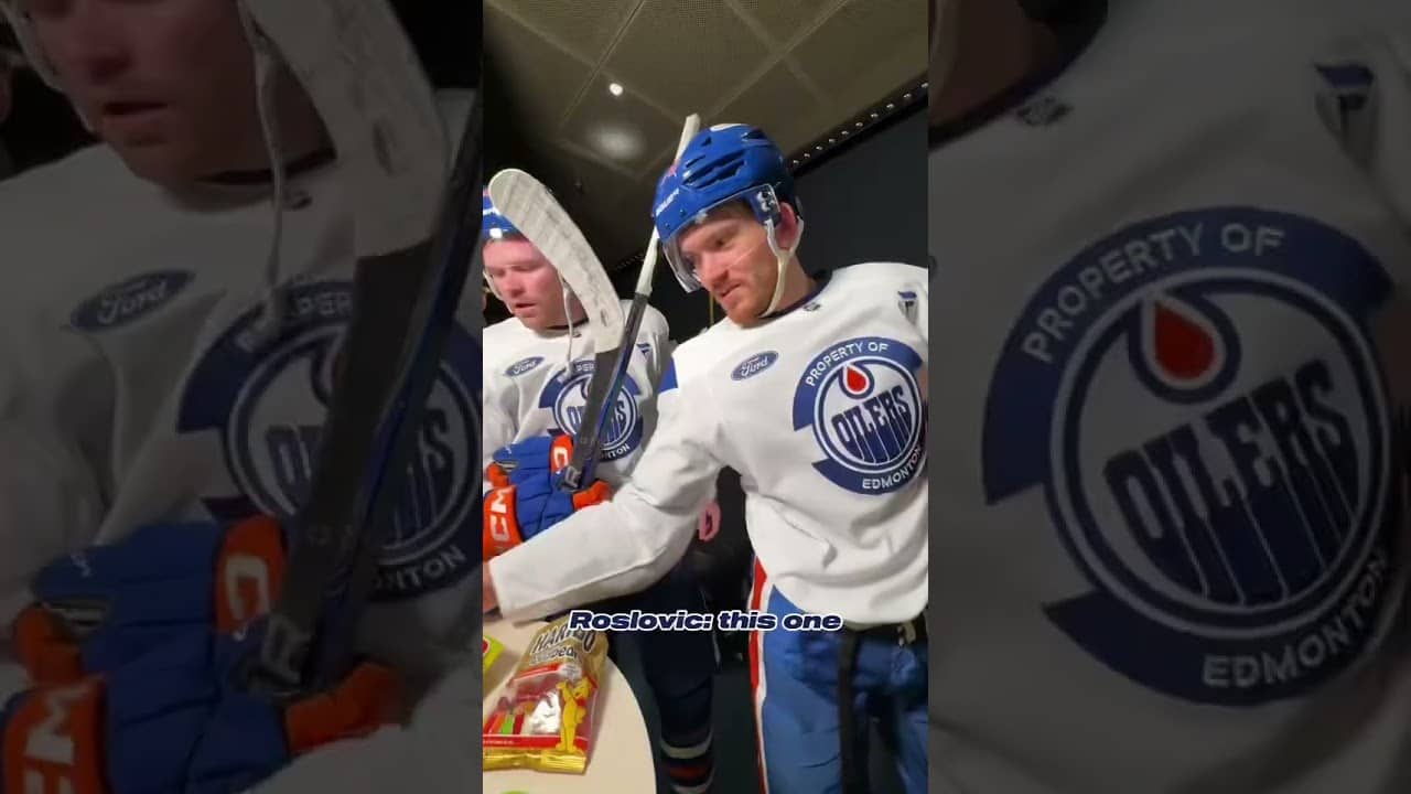 Oilers Try Leon Draisaitl's Favourite Candy 🍬