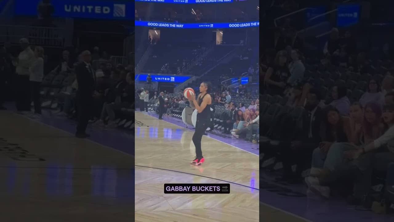 Gabby Williams Is Locked In 🔥#wnba #goldenstatevalkyries #shorts #gabbywilliams