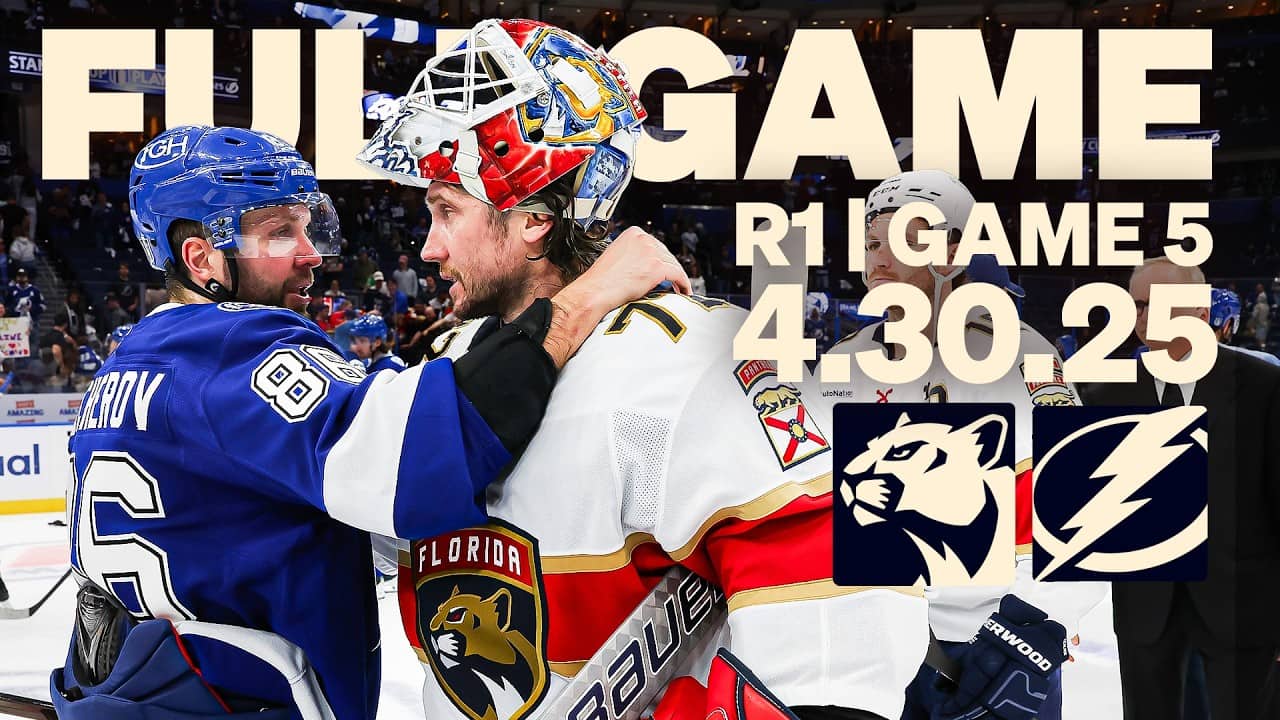 FULL GAME | Panthers Eliminate Lightning in Game 5 of 2025 Playoffs | 4.30.25