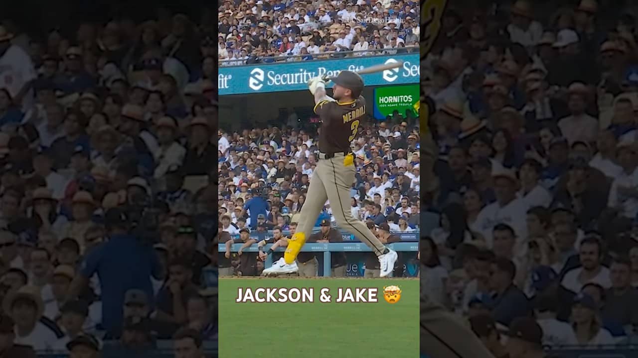 Big second inning for Jackson and Jake 💪 #homerun #padres #mlb #baseball