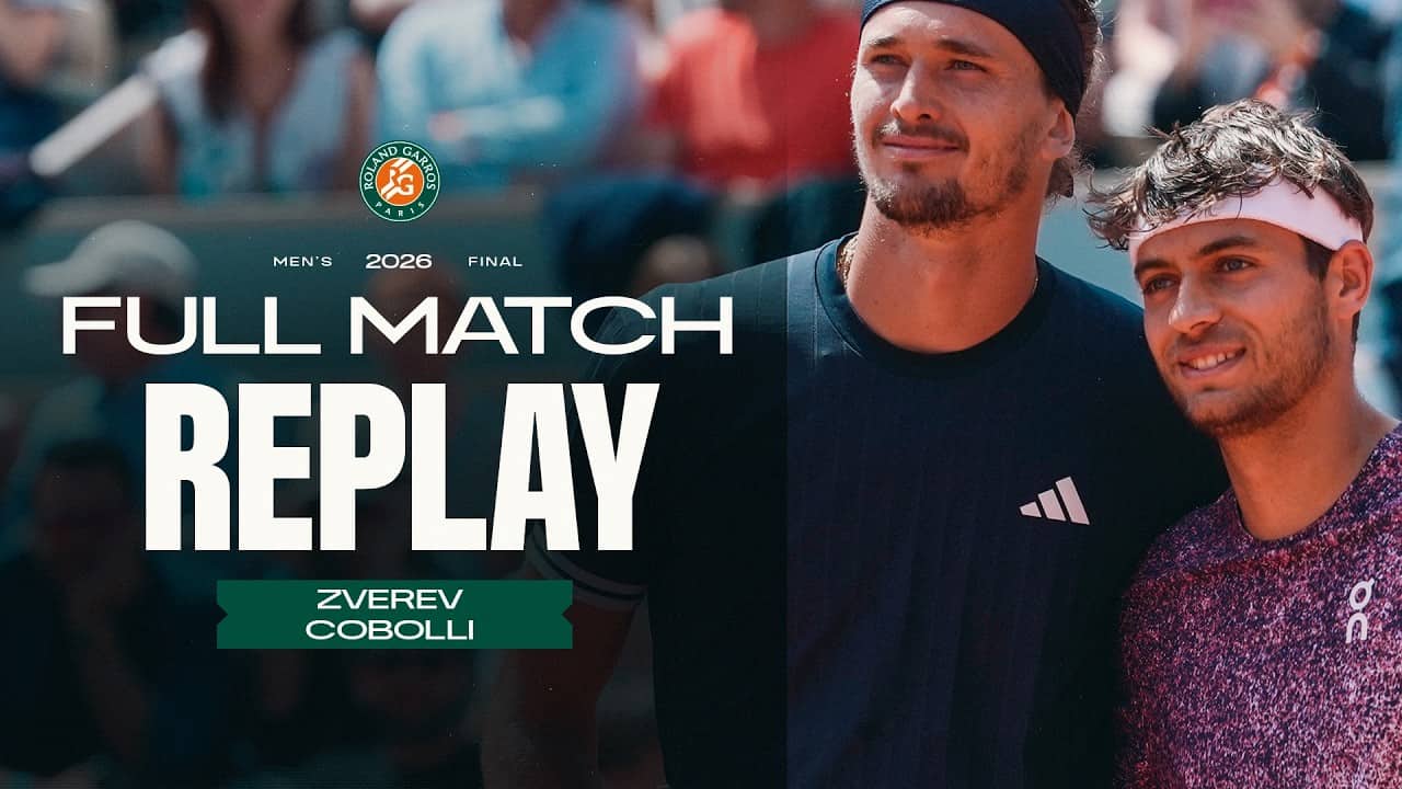 Full match | Zverev vs Cobolli | Roland-Garros final 2026