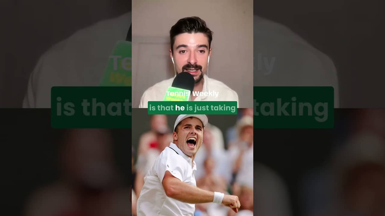 Arthur Fery could playing on Centre Court until he saw Federer was watching #federer #arthurfrey