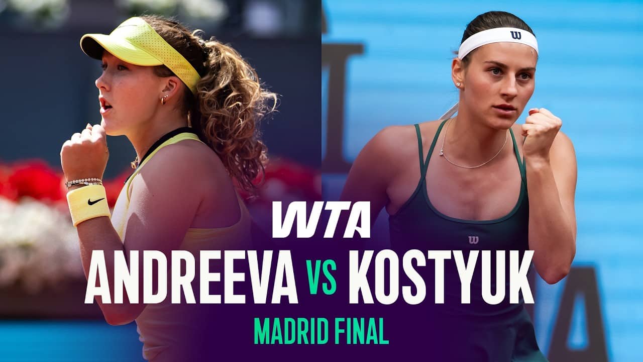 Mirra Andreeva vs. Marta Kostyuk | 2026 Madrid Final | WTA Match Highlights
