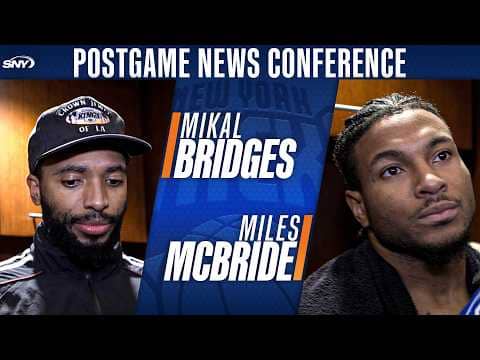 Mikal Bridges and Miles McBride React After Knicks Fall to Hornets