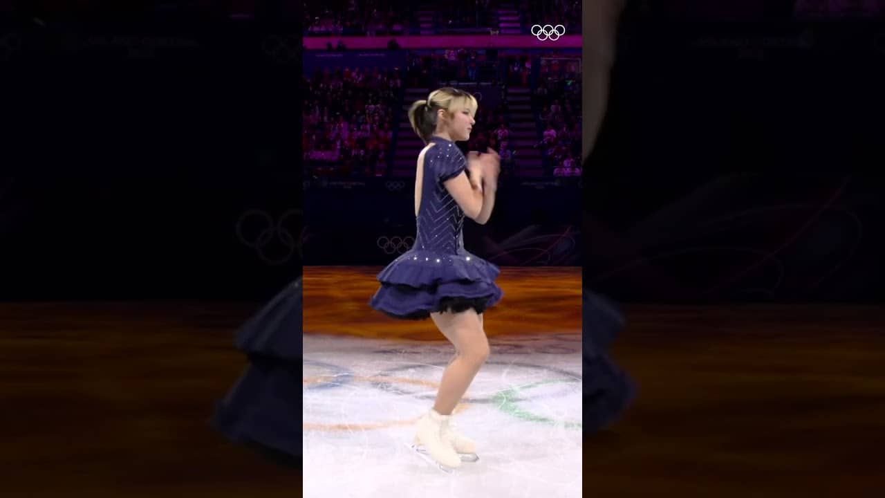 We're still not over Alysa Liu's iconic gala show intro at #MilanoCortina2026! ✨ #Olympics