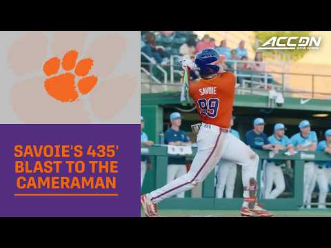 Clemson's Nate Savoie Blasts A 435' HR Onto The Scissor Lift