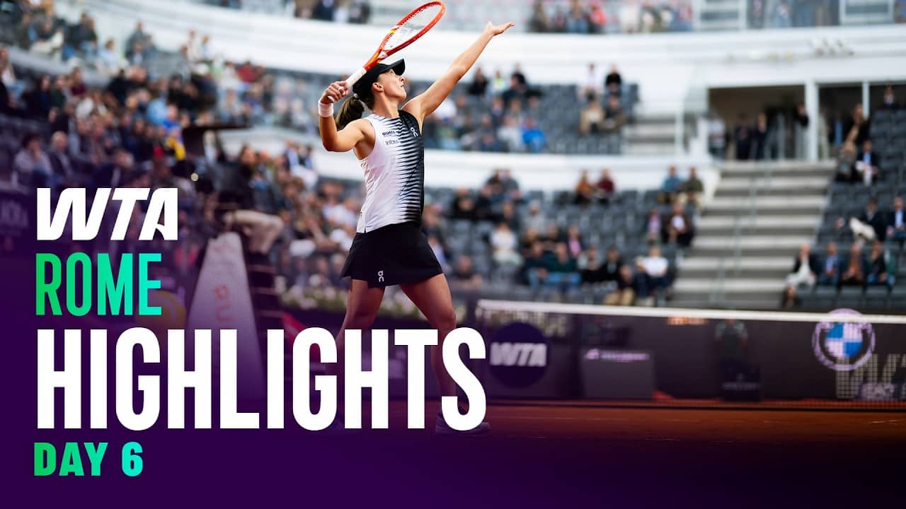 Day 6 in Rome featuring Swiatek, Svitolina, Pegula, and more | WTA Match Highlights