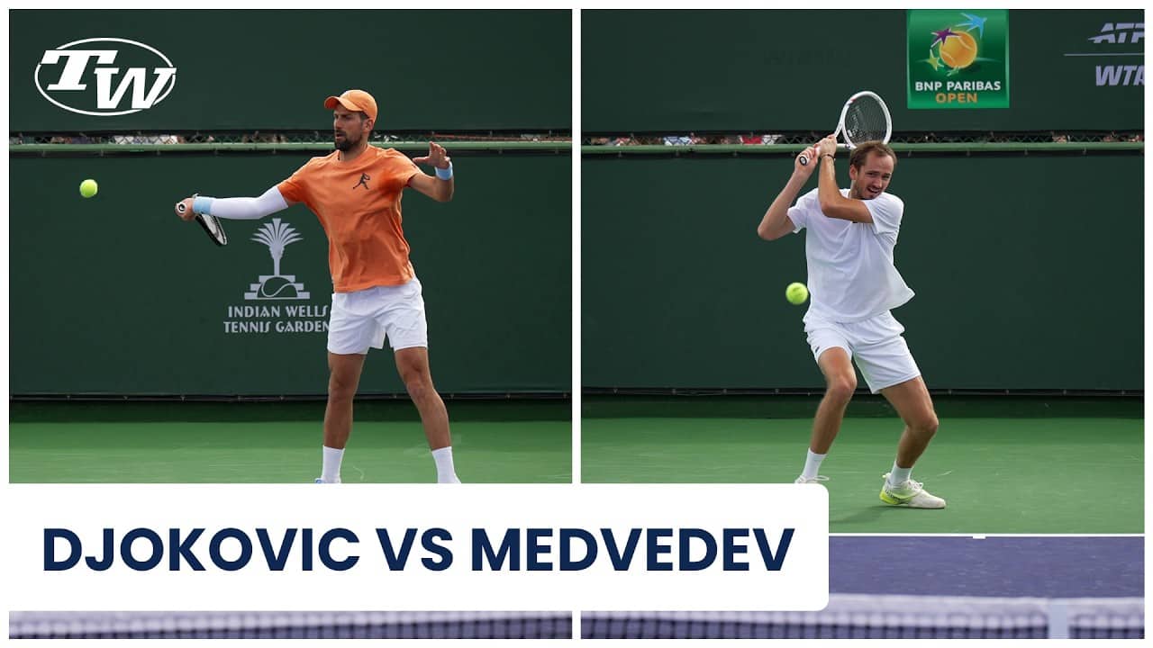 Novak Djokovic & Daniil Medvedev Battling in Practice?! A Must Watch From BNP Paribas Open 2026