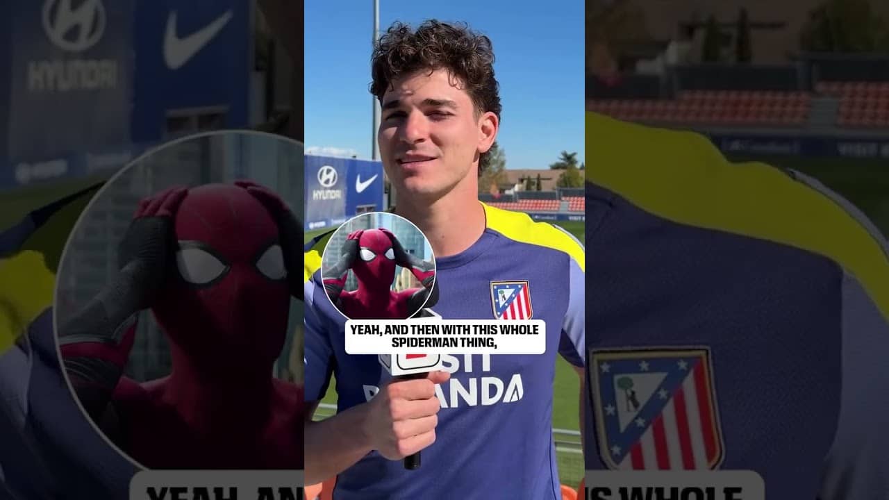 Julian Alvarez jokes about Tom Holland being his celebrity look-a-like 😂