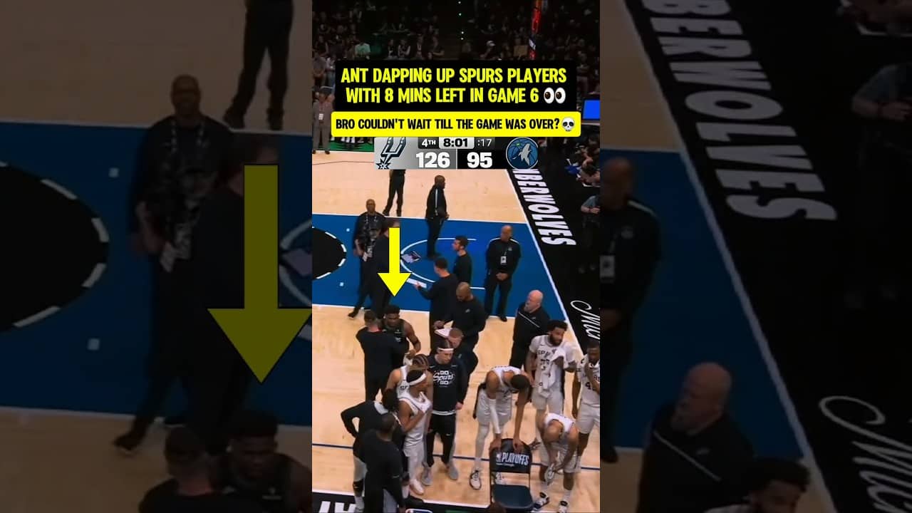Ant dapped up spurs BEFORE game over?👀