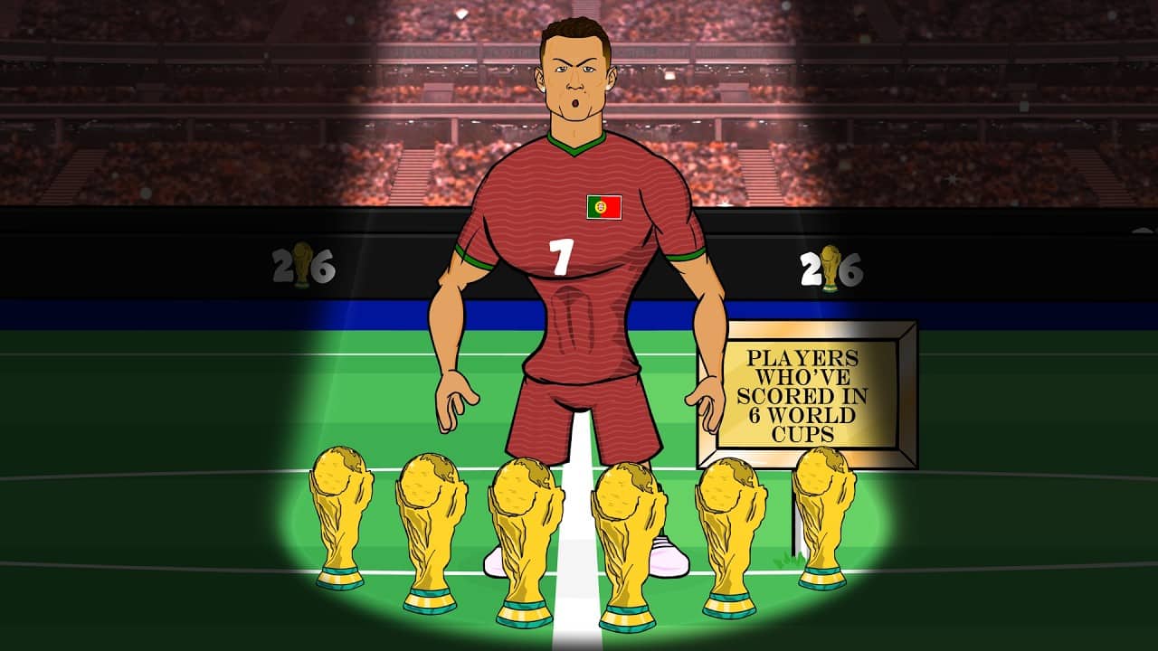 RONALDO SCORES IN 6 WORLD CUPS😲 (Portugal 5-0 Uzbekistan Highlights)