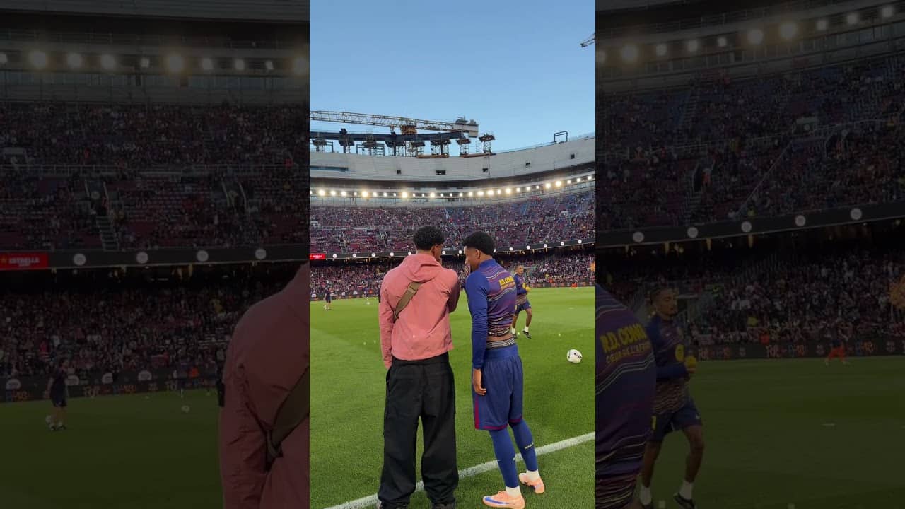 Lamine, always with the fam 🫶 #shorts #fcbarcelona #ElClásico