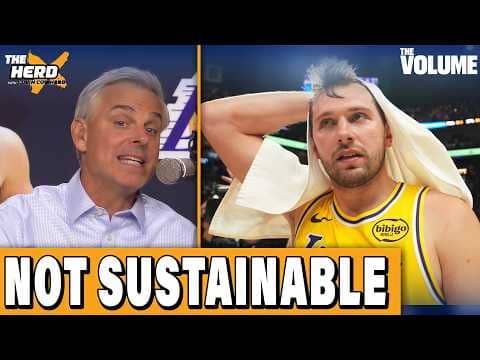 Luka's hot streak WILL NOT continue in playoffs for Lakers | Colin Cowherd: THE HERD NBA