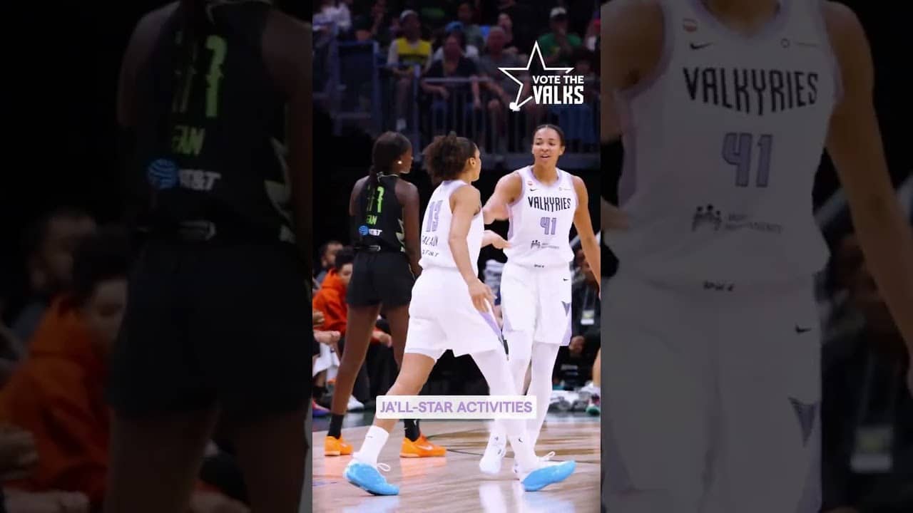 Only Janelle Salaün Does This! 🌟💥🔥 #wnba #goldenstatevalkyries #shorts #janellesalaün