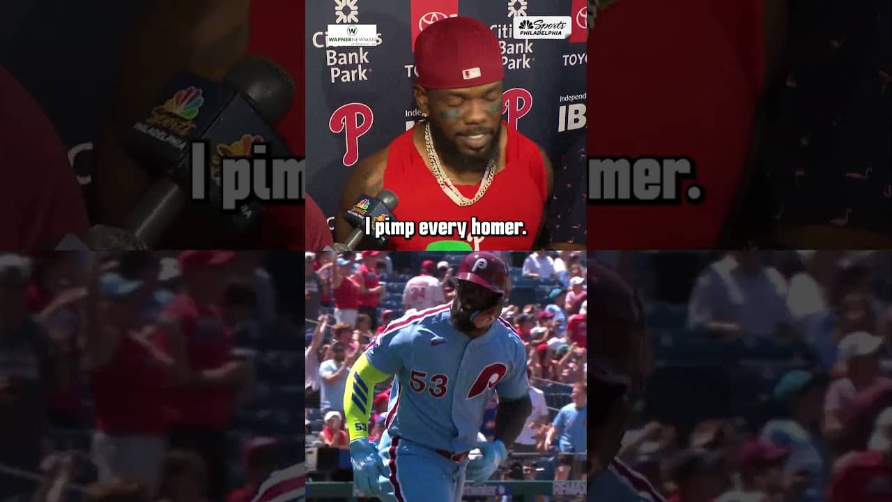 "That's ME." Adolis García explains what went into his bat flip 😂