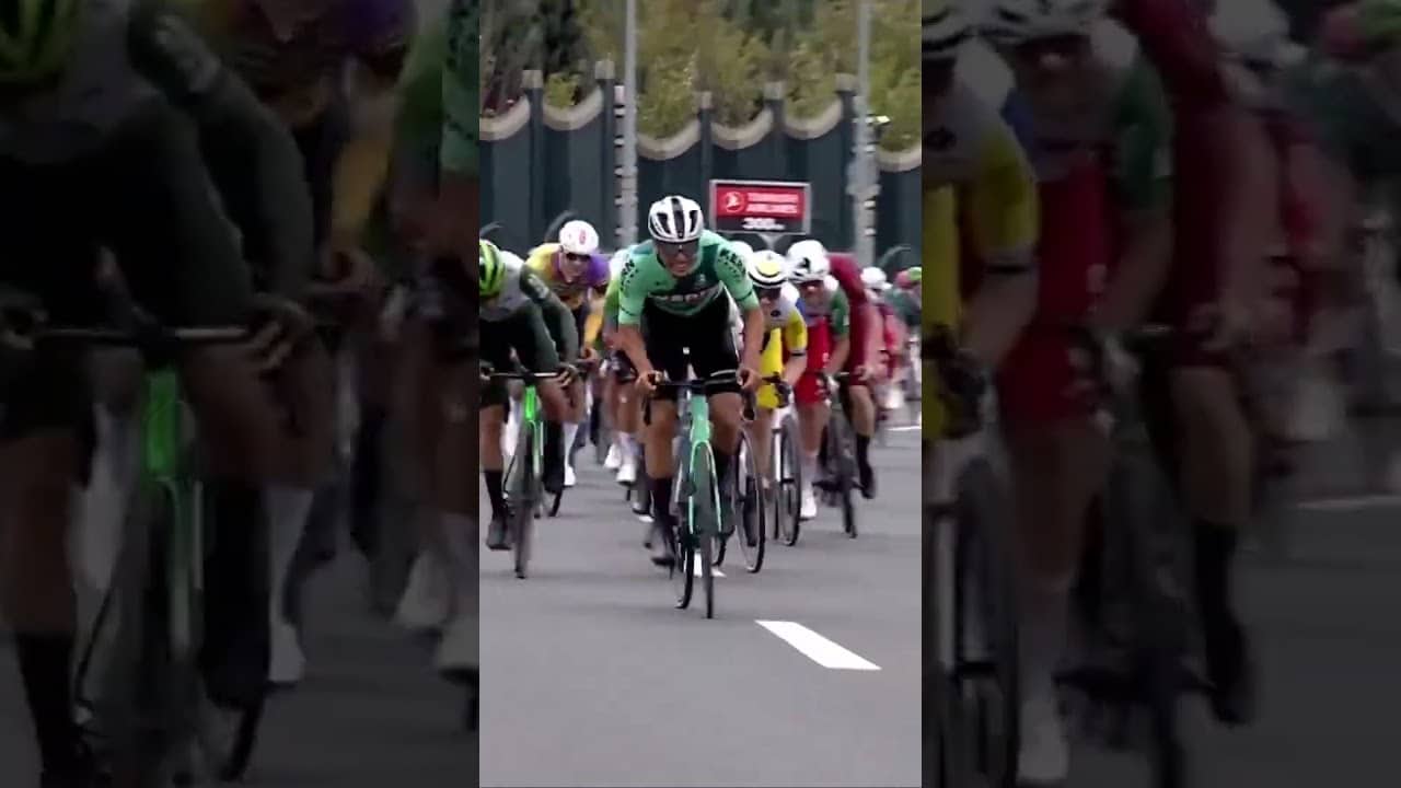 Tom Crabbe is on another level in Türkiye! 🇹🇷 The Belgian makes it three stage wins in the race  ⚡️